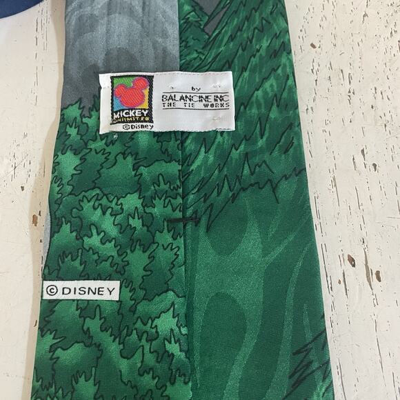 Mickey Unlimited Balancine Mickey Mouse Bike Mountain Men's Tie Vintage - Picture 4 of 6